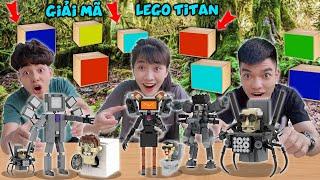 THẮNG TÊ TÊ GIẢI MÃ LEGO TOILET SKIBIDI VỚI CAMERA MAN TITAN THEO HỘP MÀU SẮC CÙNG HEO CAO BỒI