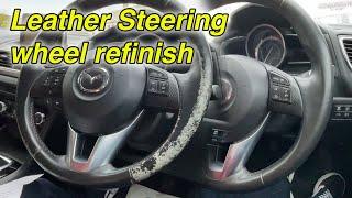 DIY leather steering wheel repair