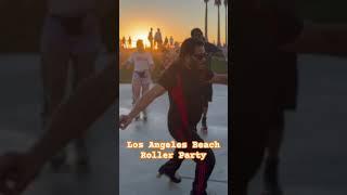 Roller skating fun under the LA sunset!  #BeachParty #RollerSkating