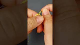 Try this simple and strong fish knot#fishingtackle #fishinghook #fishingtips