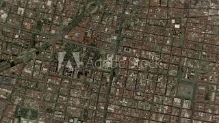 Zoom in from space and focus on Mexico, Mexico City. 3D Animation. Background for travel intro.