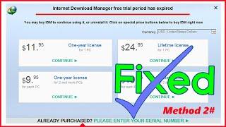 [Fixed] ️ IDM free trial period has expired ️ Internet Download Manager 2024 error