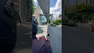 The fastest and cheapest way to travel in Bangkok. Motobike taxi.