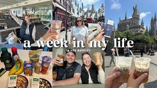 LA VLOG: living out my LA dreams  American grocery haul, Universal Studios, shopping + Catch LA