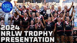 2024 NRLW Trophy Presentation - NRLW Grand Final | NRL on Nine