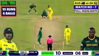 AUS vs SA Champions Trophy Highlights 2025 | Australia vs South Africa Full Match Highlights 2025