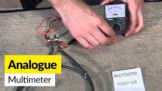 How to use an analogue multimeter- Rolson