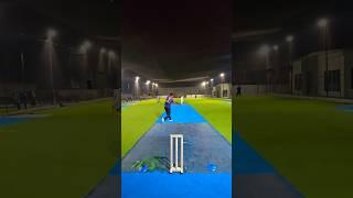 Down the wicket and.... #indoorcricket ##uptownsportsarena #peshawar