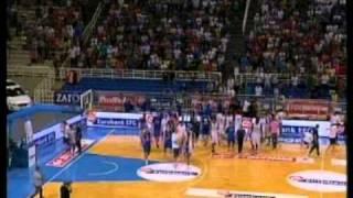 Greece - Serbia Basketball Fight 19/8/2010 Acropolis Tournament