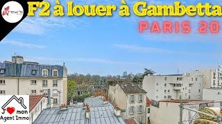 Vue dégagée plein Sud pour ce F2 meublé à louer à Gambetta Paris 20