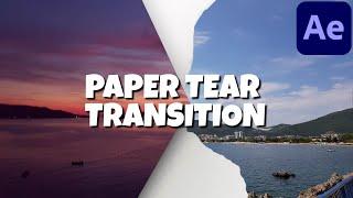 Paper Tear Transition (After Effects Tutorial + Project File)