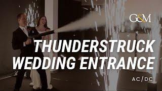 Thunderstruck Wedding Entrance at VICTORIA PARK || MC, DJ, Sparkulars, CO2 Gun & Lighting Hire