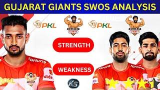 Gujarat Giants SWOS Analysis For Pro Kabaddi Season 11 | Gujarat Giants PKL 11 Analysis