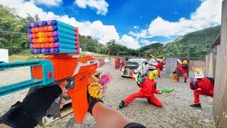 Nerf War | Amusement Park Battle 98(Nerf First Person Shooter)