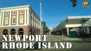 Newport, Rhode Island - [4K] Downtown Tour