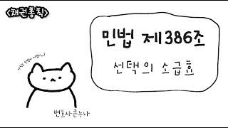 [채권총칙 초보편] 민법 제386조 선택의 소급효