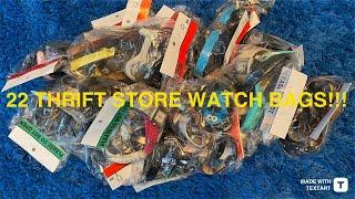 I BOUGHT 22 THRIFT STORE WATCH BAGS part 1