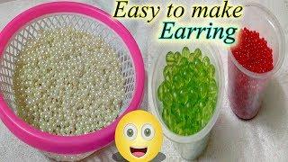 How to Make Awesome Pearl Earrings At Home | Bridal Pearl Earring | Jewellery Making | DiyArtiePie