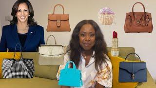 Handbags for Kamala Harris - Delvaux, Moreau, L’Etrange, RalphLauren, SerapianMilano | Anesu Sagonda