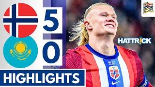 Haaland HAT-TRICK! Norway vs Kazakhstan (5-0) Extended HIGHLIGHTS || UEFA Nations League!