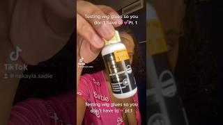 Testing wig glues so you don’t have to! Subscribe for more glue tests #ebin #wiginstall #wigglue