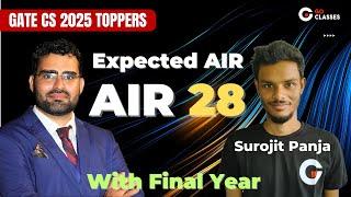 Surojit Panja AIR Top - 30 GATE CS 2025 | With FINAL YEAR | GO Classes Complete Course Student