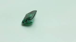 Green moissanite stone from Messi Gems