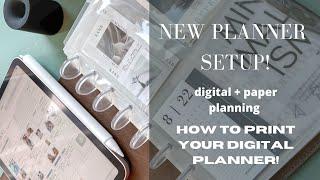 New Planner Setup! | digital and paper planning, 2023 planner system ideas