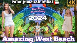 Dubai: The Most INSANE Beach Experience | West beach Dubai ||