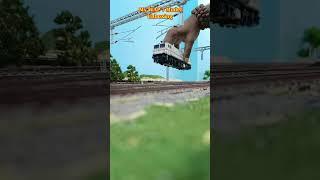 Indian Railways WAP 7 Miniature Model Train | train video #shorts #indianrailways #trainvideo