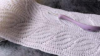  CROCHET BRIOCHE! Gorgeous braid motif! CROCHET LIKE KNITTING