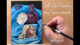 "High School Life" A timelapse painting of a still life