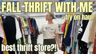 Fall Thrift With Me + Try On Haul | Hidden Gem Thrift Store + Pinterest Worthy Finds