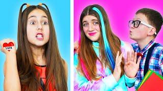 Popular Girl vs Nerd || Awkward funny situations with Amigos Forever