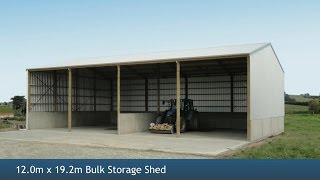 Bulk Storage shed construction timelapse by Alpine Buildings