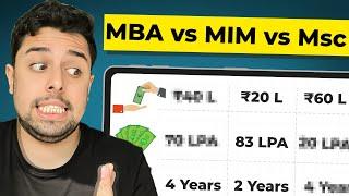 MBA vs MIM vs MSc - What should you choose?