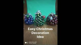 EASY CHRISTMAS DECORATION IDEA || #christmasdecor #christmas #diy #craft #pines #shortsfeed #ytshort