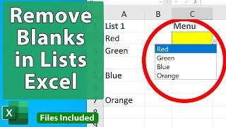 Ignore Blanks in Data Validation Lists in Excel