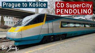 TRIP REPORT | ČD Pendolino Košičan | Czech SuperCity train | Prague to Košice | 1st class