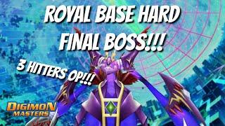 ROYAL BASE (HARD) FINAL BOSS!!! 3 HITTERS ONLY!!! - DIGIMON MASTERS ONLINE