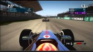 F1 2012 Sepang, Malaysia,  Time Trial 1:32.618 - Setup in the Video