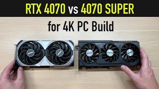 The Perfect GPU for 4K Budget Gaming PC Build: RTX 4070 vs 4070 SUPER