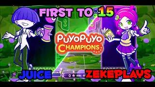 [Tritanopia] Puyo Puyo Champions: Juice (Maguro) vs ZekePlays (Ringo) FT15