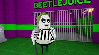 BEETLEJUICE BARRYS PRISON RUN (OBBY) #roblox #scaryobby