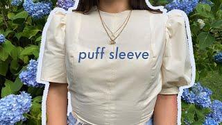 PUFF SLEEVE TUTORIAL - 3 STYLES | patternmaking and sewing | BASIC BODICE & SLEEVE SLOPER  FREE PDF