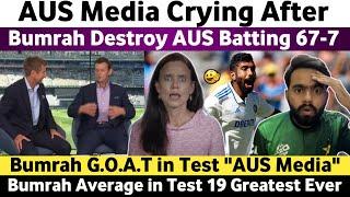 Aus Media Crying After Bumrah Destroy Aus Batting | Ind Vs Aus 1st Test 2024 Day 1 | Bumrah Bowling