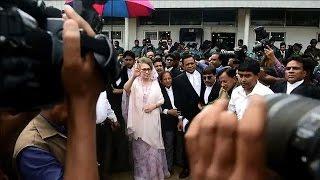 Bangladesh opposition leader leaves office as tension eases