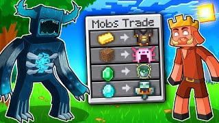 ماين كرافت الوحوش والحيوانات يعطوني اغراض مميزه! - Mobs Trade Custom Items