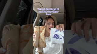 Trying & Ranking all 10 Taco Bell Value Menu Items  #tacobell #tacobellreview #tacobellvaluemenu