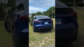 Tesla Model Y with custom Taillights. #legend17 #tesla #modely #model3 #cybertruck #cars